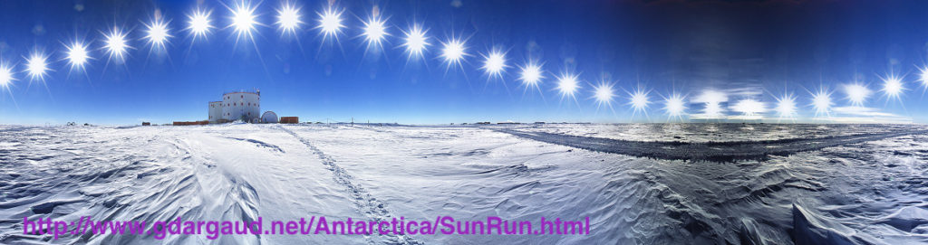 24 hour sun Antarctica