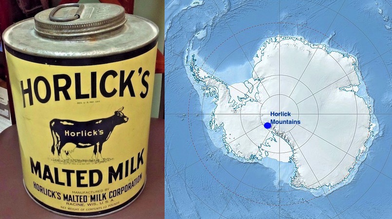 Horlicks malted milk mountains antarctica