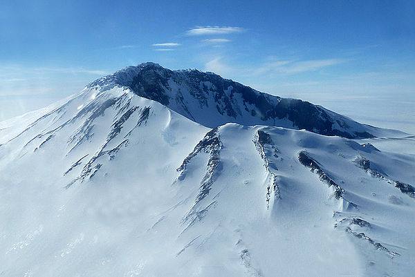 Mount Sidley, Antarctica, side view